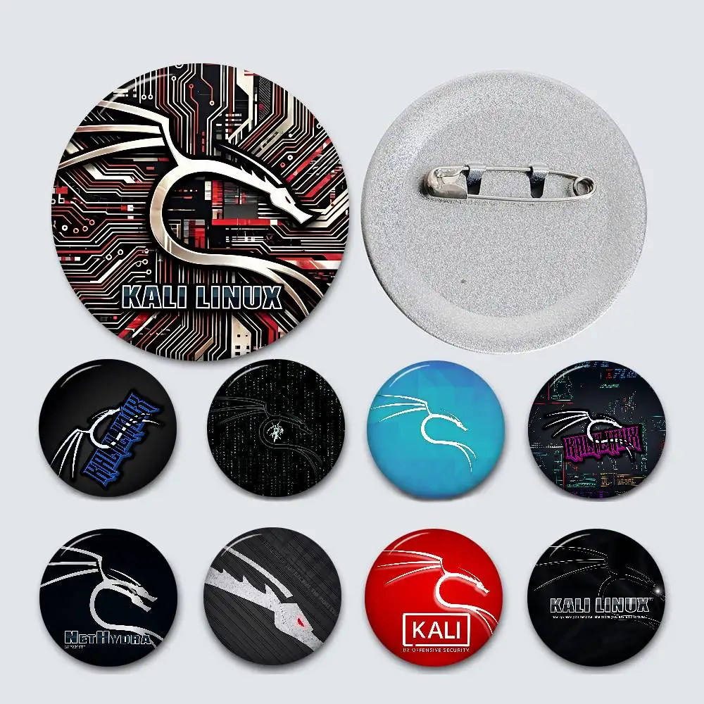 Art K-Kali L-LinuxS Brand 58mm Handmade Brooch Cartoon Cosplay Badge On Backpack Jewelry Accessories Gifts