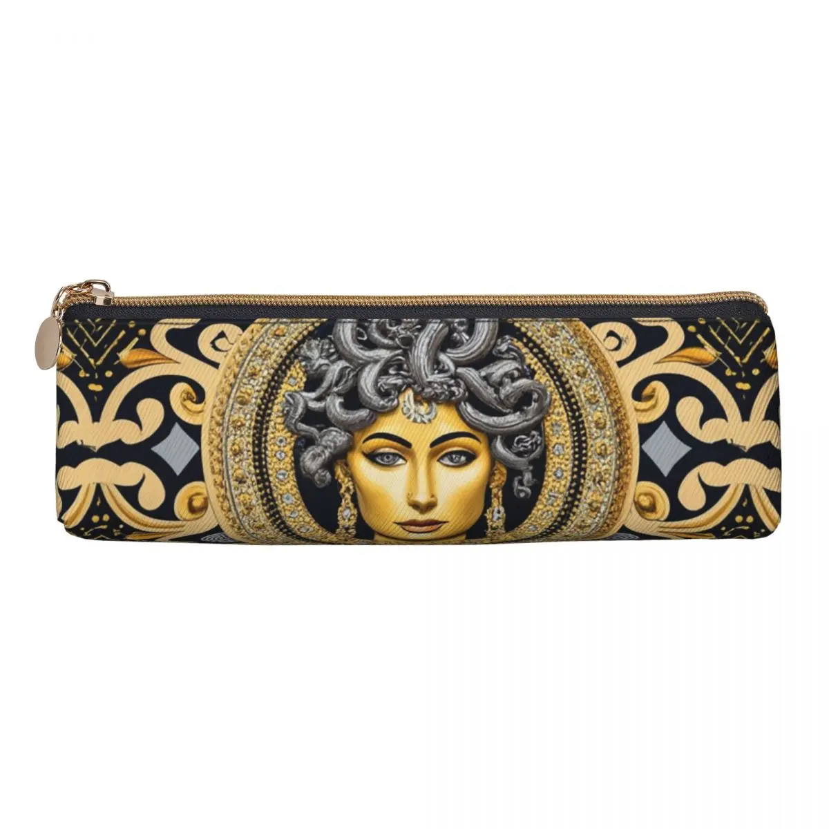 

Ancient Greece Medusa Gorgon Style Pencil Cases Pen Holder Storage Stationery Supplies Large Storage Pen Box Pencil Bag Studen