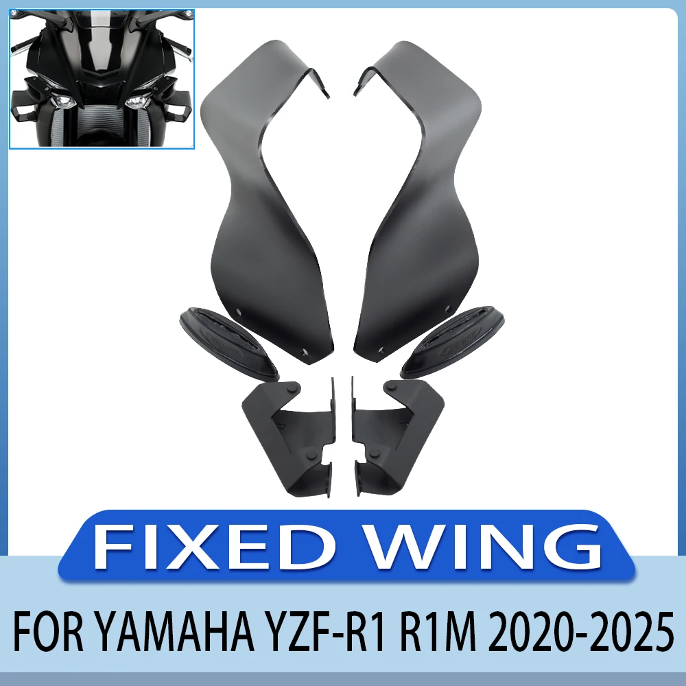 

Motorcycle Front Hood Wing Fixed Wing Suitable For YAMAHA YZF-R1 R1M 2020 2021 2022 2023 2024 2025 High-Quality Accessories