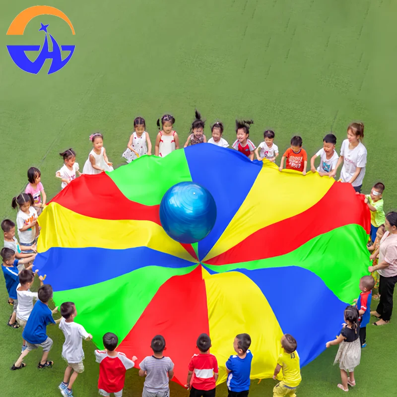 Parasolka tęczowa: zabawka sportowa dla dzieci na świeżym powietrzu i rekwizyt do interakcji rodzic-dziecko w przedszkolach