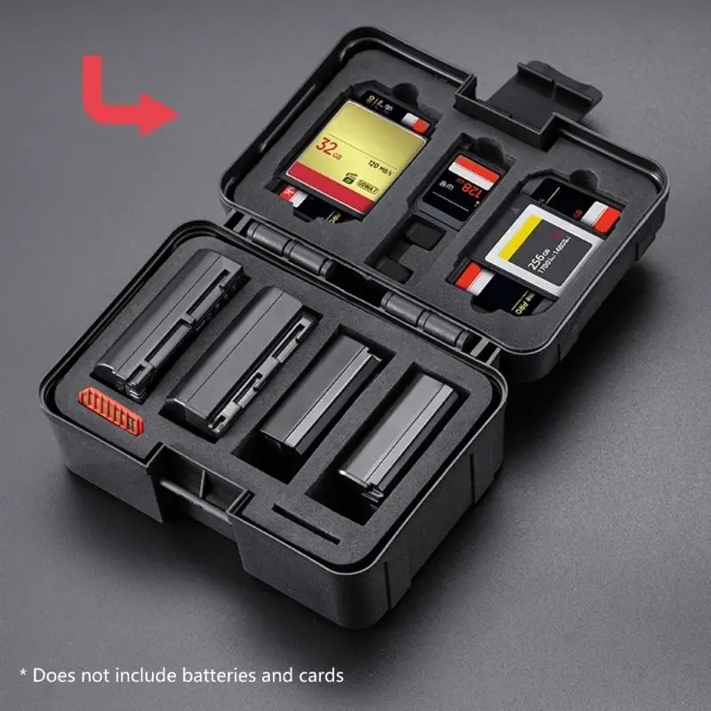 Travel Camera Battery Case Box Locking Mechanism Prevents Accidental Spills And Damage During Outdoor Use 83CE
