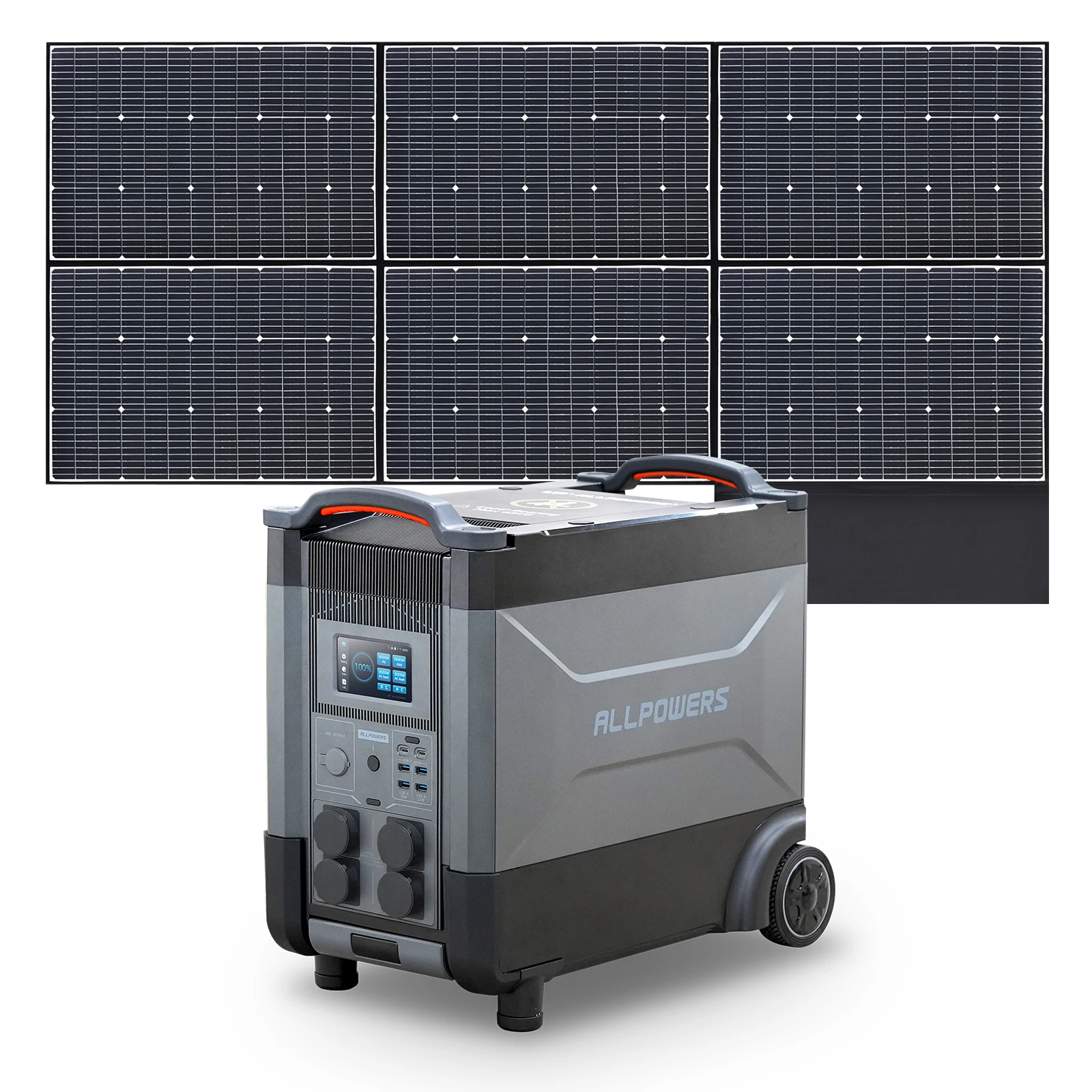4000W Portable Power Station 5000W Peak LiFePO4 Smart Solar Generator