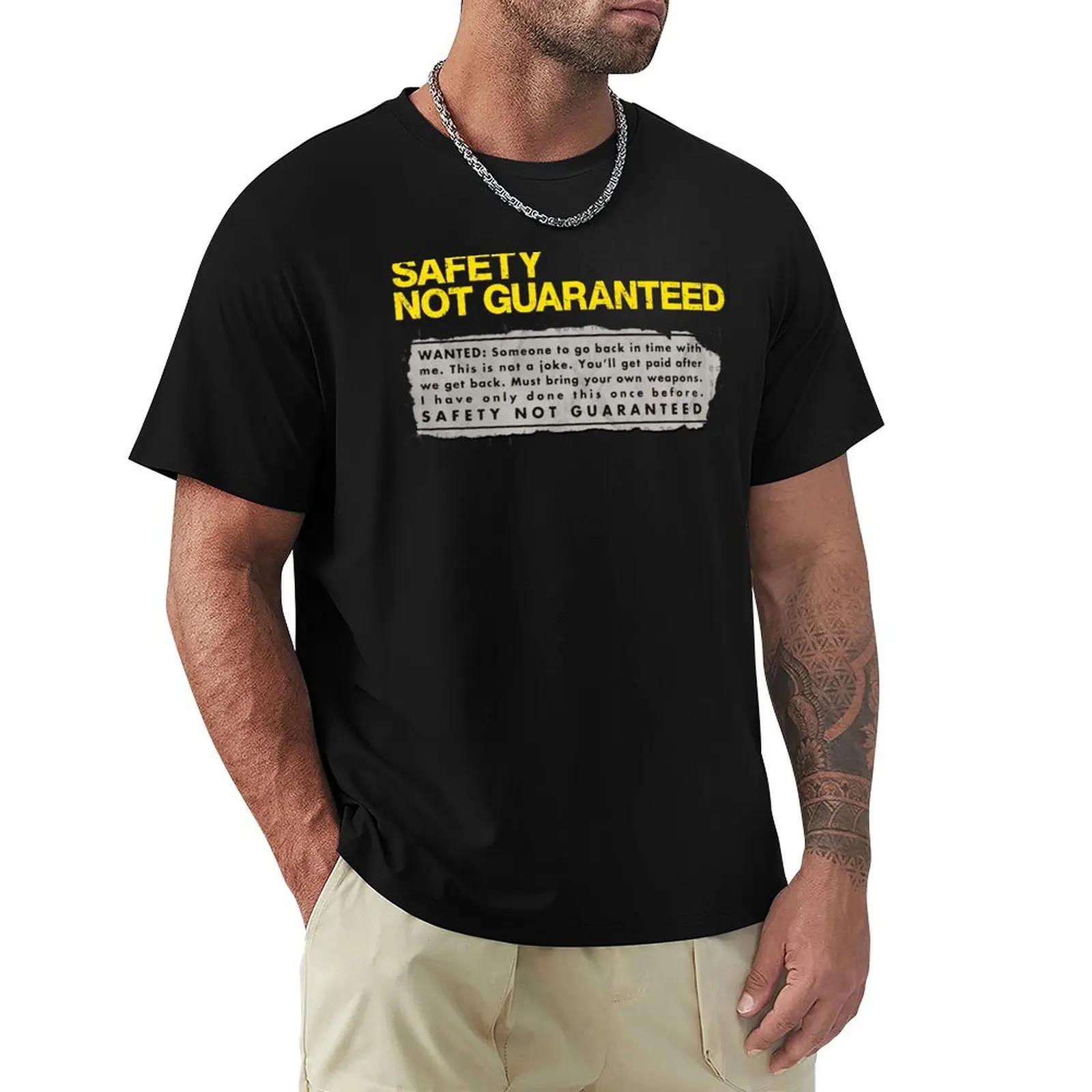 Safety Not Guaranteed T-Shirt Basic Lightweight Short Sleeve Tee