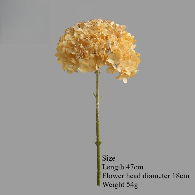 2 Stück künstliche Blumen, Herbst-Vintage-Magnolie, DIY-Hochzeitsstrauß, Tischdekoration für Zuhause, künstliche Hortensie, Pfingstrose, Kunstblume – Detail 6