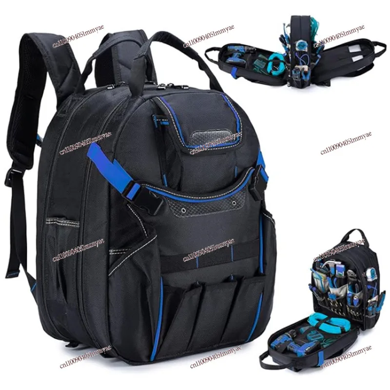

New Thickened Wear-resistant Waterproof Heavy-duty Tool Storage Bag with Laptop Compartment Durable Tool Backpack