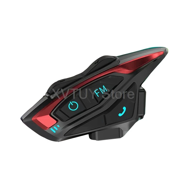 

40mm High Fidelity Speaker For Motorcycle Helmet 5.3 Bluetooth Headset Wireless Motorcycle Intercom Multi-function Audio With FM