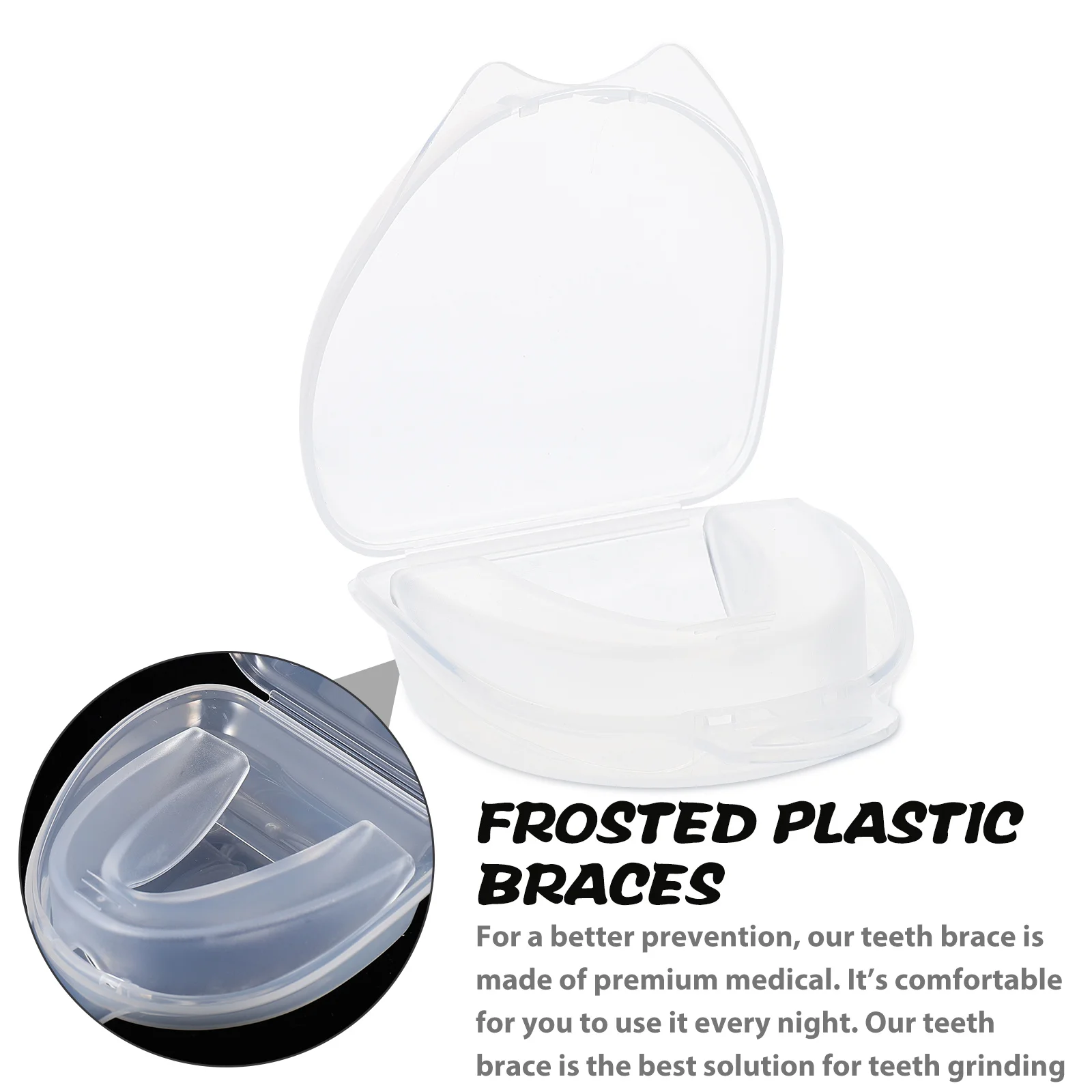 

5Sets Anti Teeth-Grinding Dental Guard High-Grade Eva Nighttime Teeth Protector for Bruxism Clenching Pain Relief Sleeping