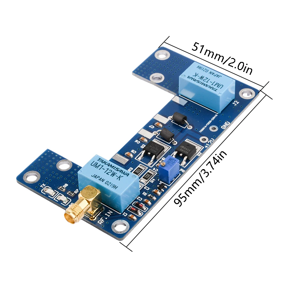 DC12-13.8V 1-5W RF Power Amplifier Board Transceiver Conversion Handheld Power Amplifier Board Intercom Power Amplification