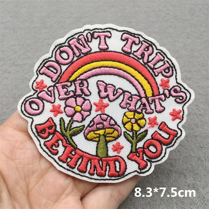 Pilz Patch DIY gestickte Patches für Kleidung Aufkleber Cartoon Blumen Patch Eisen auf Patches auf Kleidung Näh applikation – Detail 11