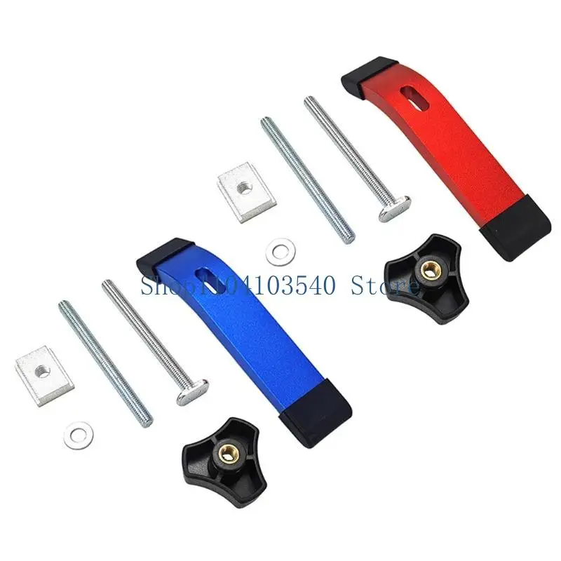02DC Professional for T Tracks Hold Down Clamp Woodworking Great for CNC Router Clamp with Routers Drill Presses Table Saws J