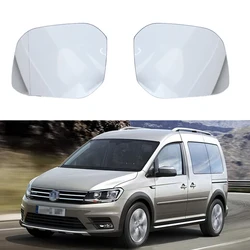 Car Wide Angle Heated Side Mirror Glass for Volkswagen VW CADDY 2015 2016 2017 2018 2019 2020