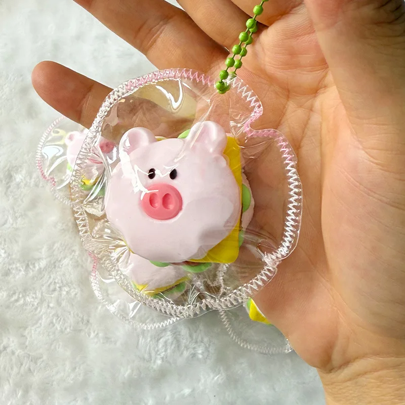 Miękkie, ręcznie robione silikonowe zabawki antystresowe w kształcie prosiaczka, wolno powracające do kształtu, redukujące stres, do ściskania, zabawki kompresyjne, prezent świąteczny dla dzieci.