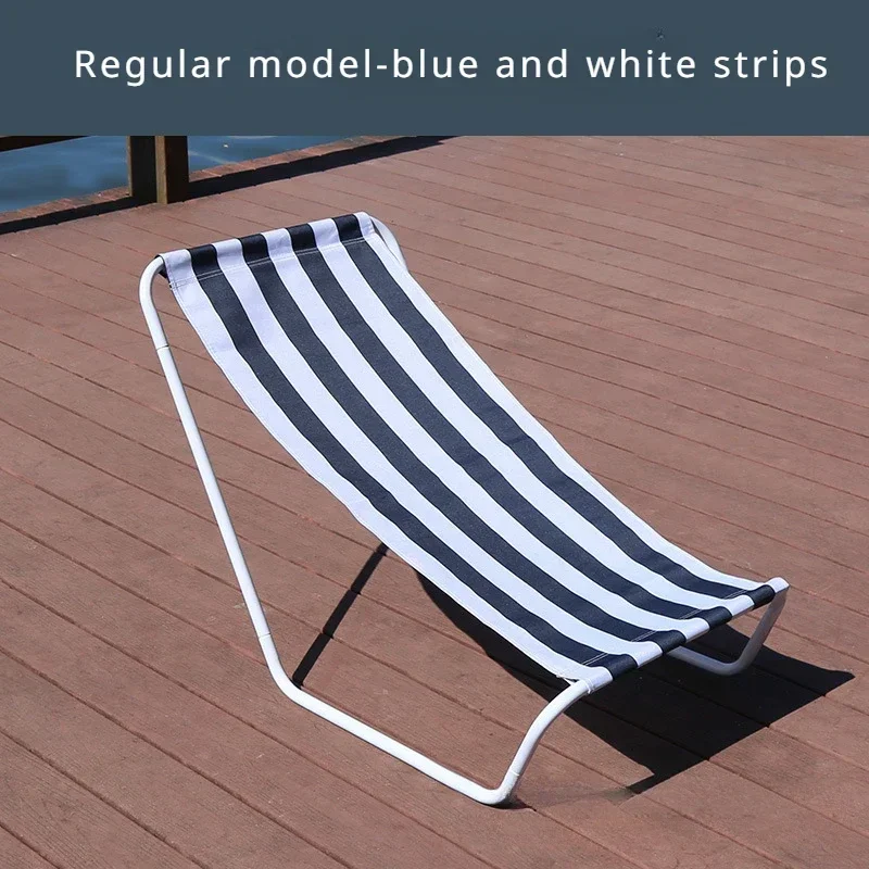 Folding Storage Beach Chair Outdoor Beach Chairs Canvas Recliner Camping Chair Office Lunch Chair Simple Storage Pool Chairs