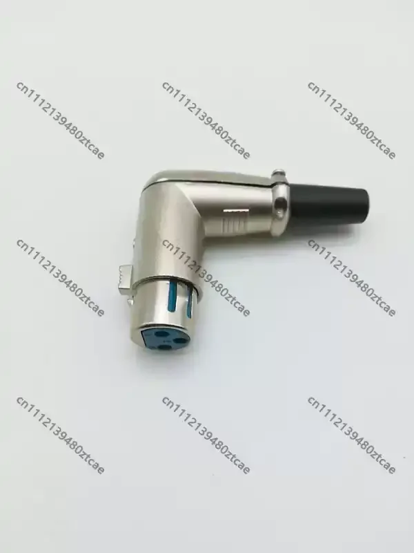 Right Angle 3 Pin XLR Female Connector, 7 Type Audio Soldering Plug