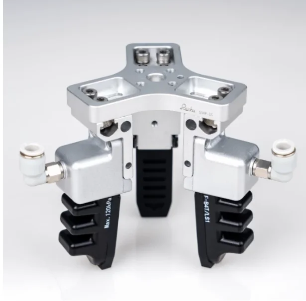 3 Jaw Pneumatic Parallel Gripper Adjustable Stroke Mechanical Claw for Industrial Robot