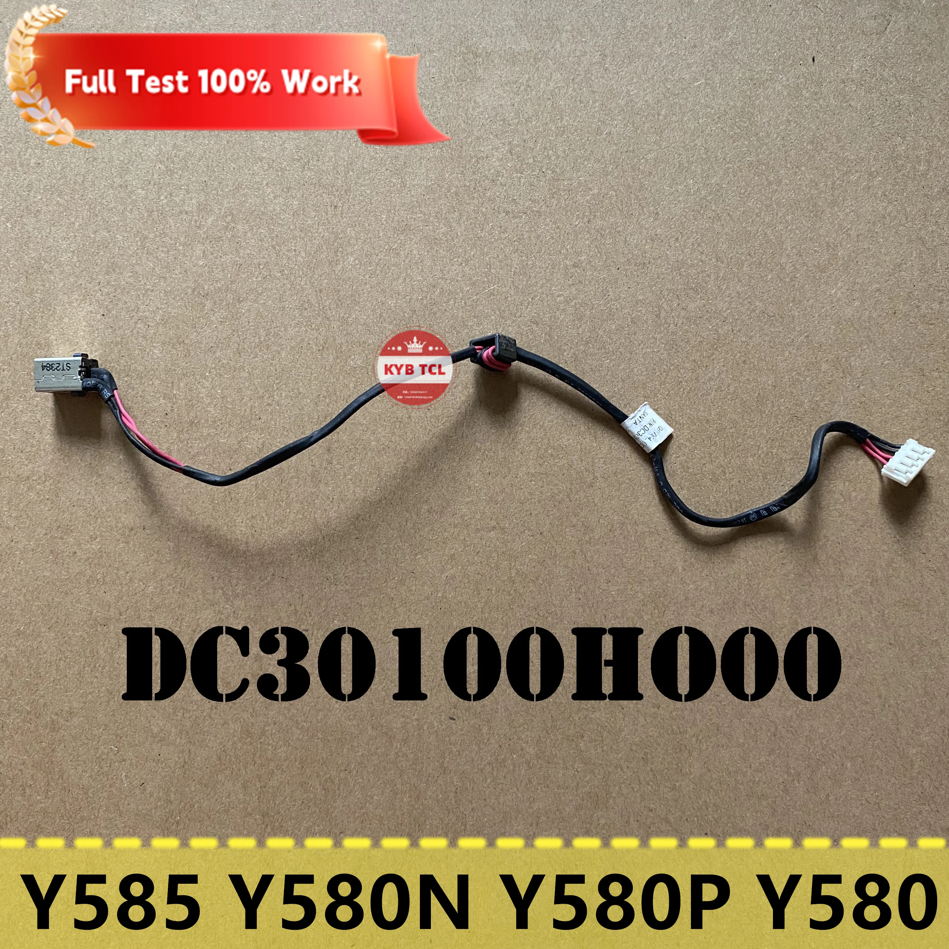 For Lenovo Y580 Series Y580-20132 Y585 Y580N Y580P Laptop Power Connector Power Socket w/Cable Notebook DC30100HO00 DC30100JL00