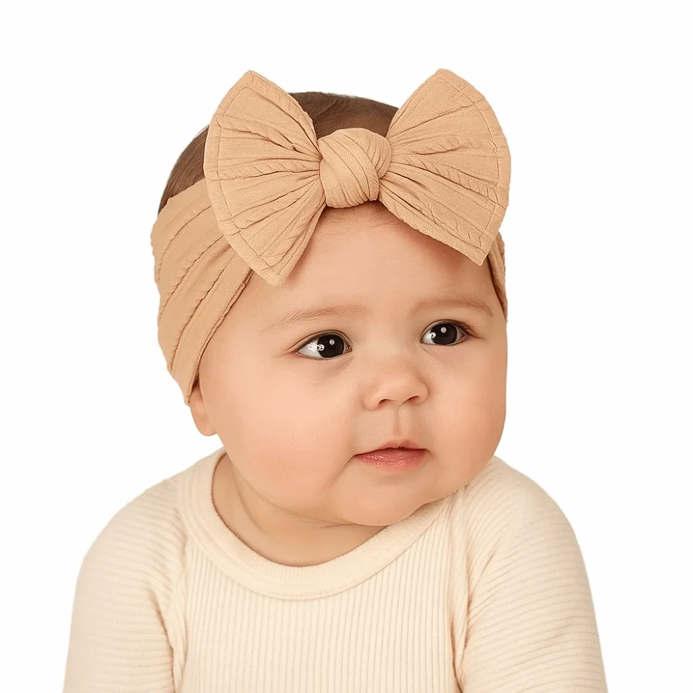 

Fashion Bow Baby Headband Korean Style Flower Infant Hairband Turban Hair Accessories Elastic Hair Hoop Photography Props