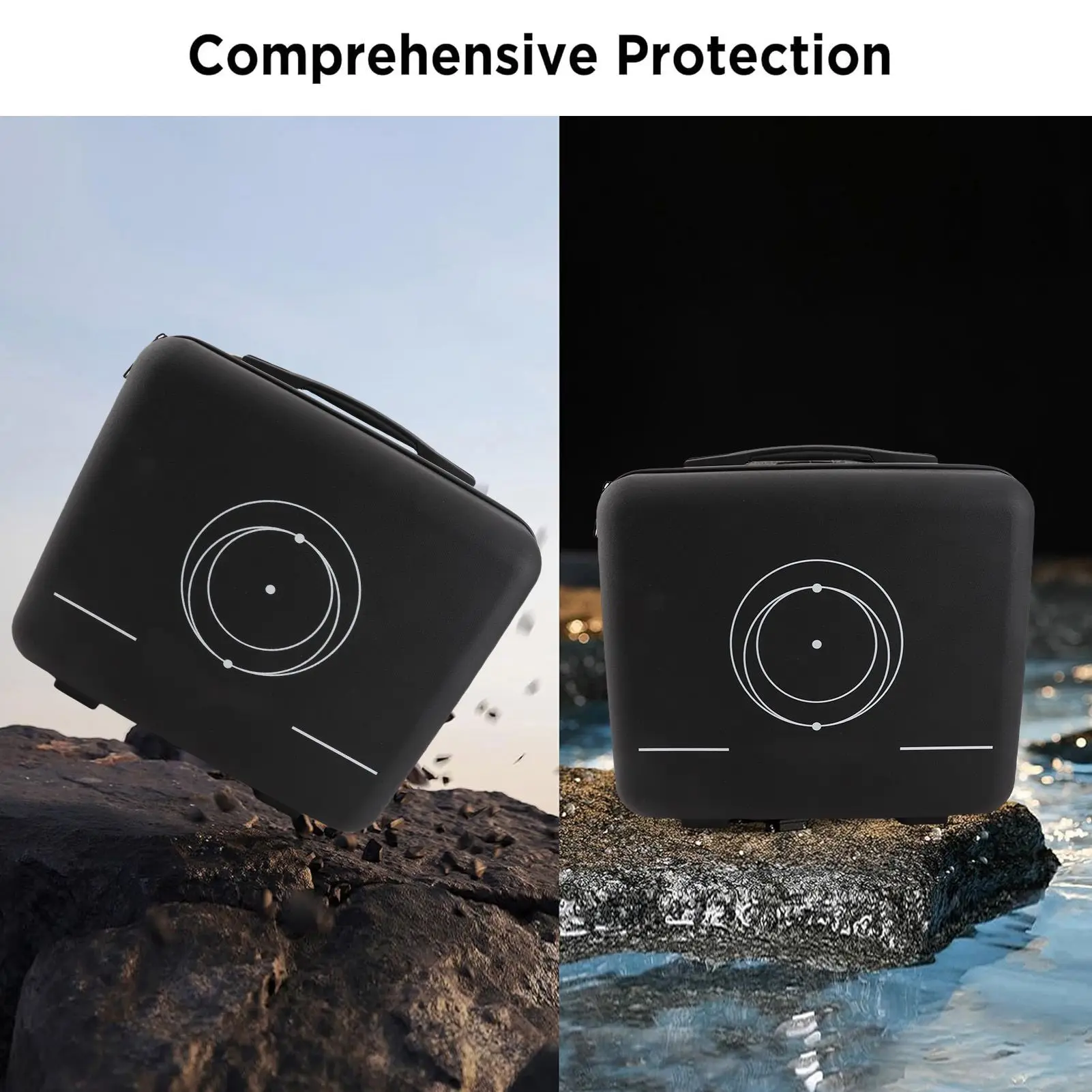 衛星トラベルケース衝撃吸収フォームインテリア防水ハードシェル衛星収納バッグ屋外キャンプ RV 旅行用