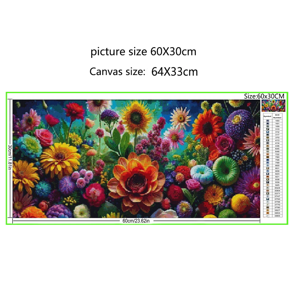 Blue Colorful Orchids Diamond Art Large Blooming Flowers Peony Diy Diamond Painting New 2025 Jewelry Cross Stitch Mosaic Picture