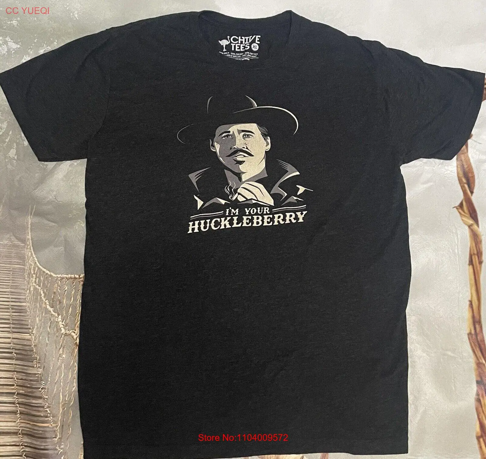 Chive Tees I’M YOUR HUCKLEBERRY T Mens XL Tombstone Movie Doc Holliday Kilmer