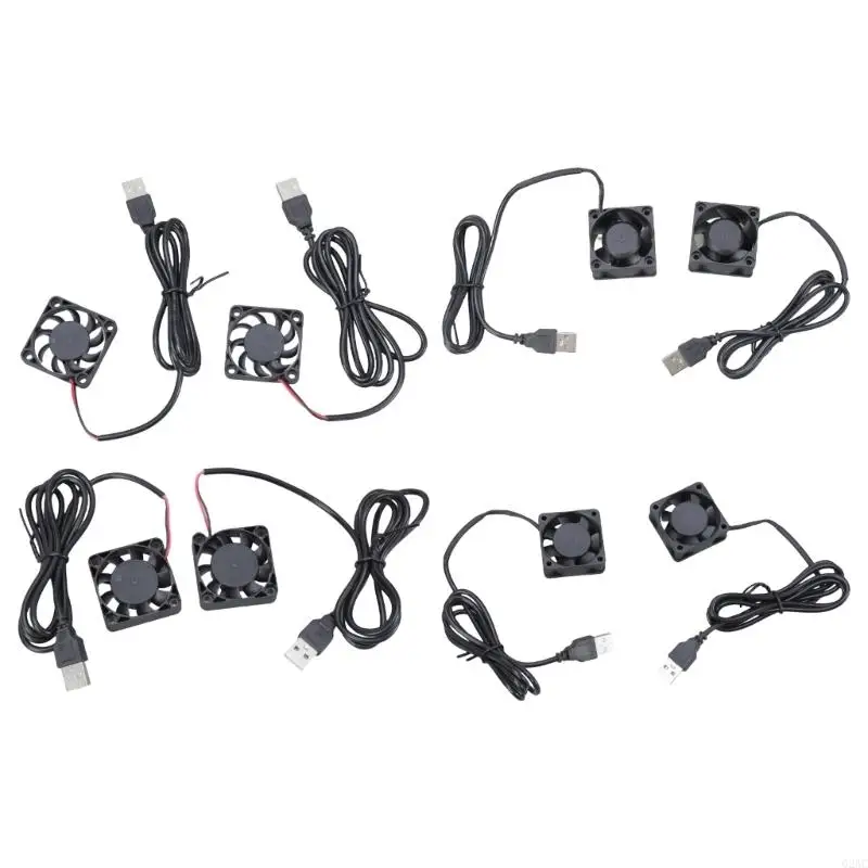 

G2AC High Airflows 40 -мм USB -охлаждающий вентилятор рукав с резиновыми ногами для маршрутизаторов, модемов, DVR, телевизора и