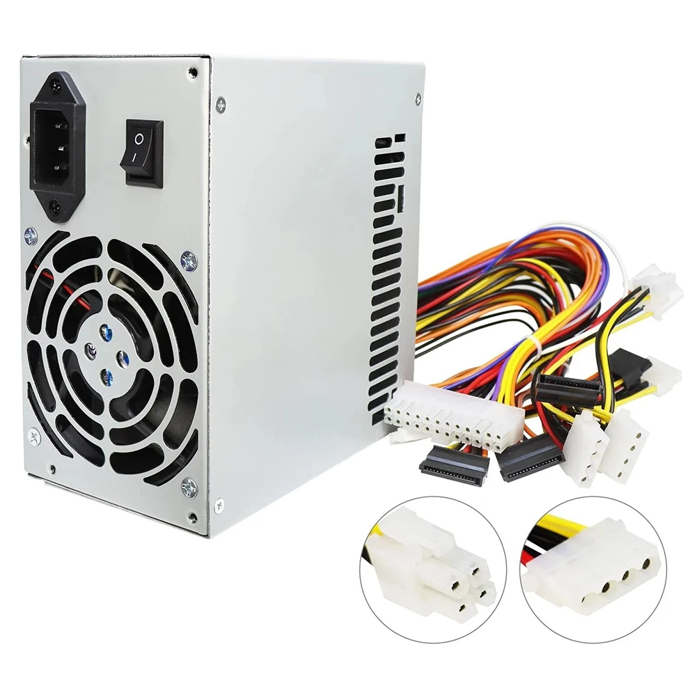 

Настольный блок питания ATX мощностью 300 Вт для домашнего или офисного использования, бесшумный вентилятор 12 см, защита от перенапряжения, защита от пониженного напряжения