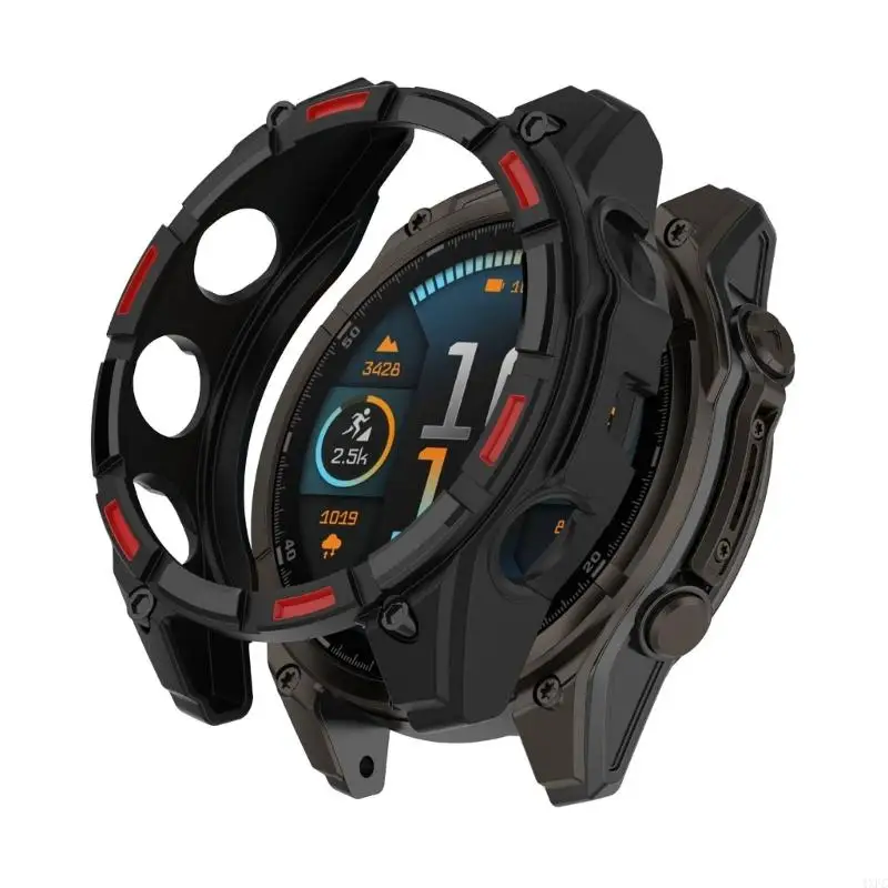 Penutup Pelindung Silikon untuk Garmin Fenix ​​8 51Mm 47Mm Casing Silikon Lembut untuk Garmin Fenix ​​8 47Mm 51Mm Aksesori Jam Tangan