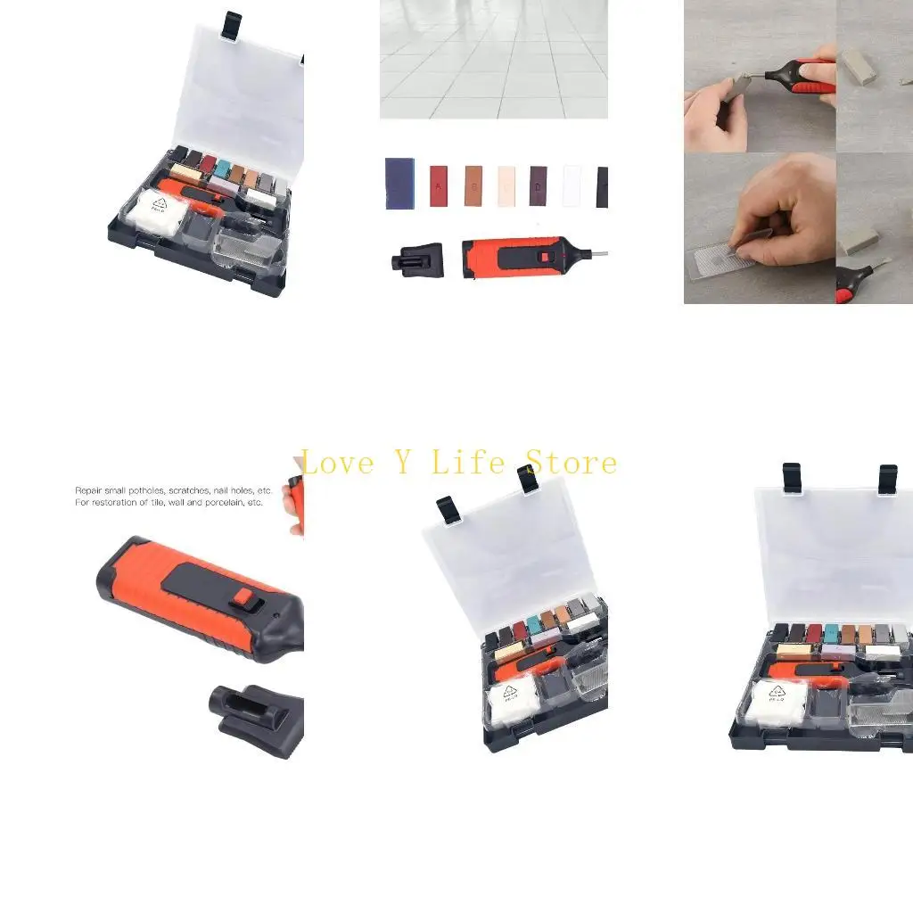 

L74C Portables Stone Scratch Removers with 11 Wax Bars Sanding Paper Cleaning