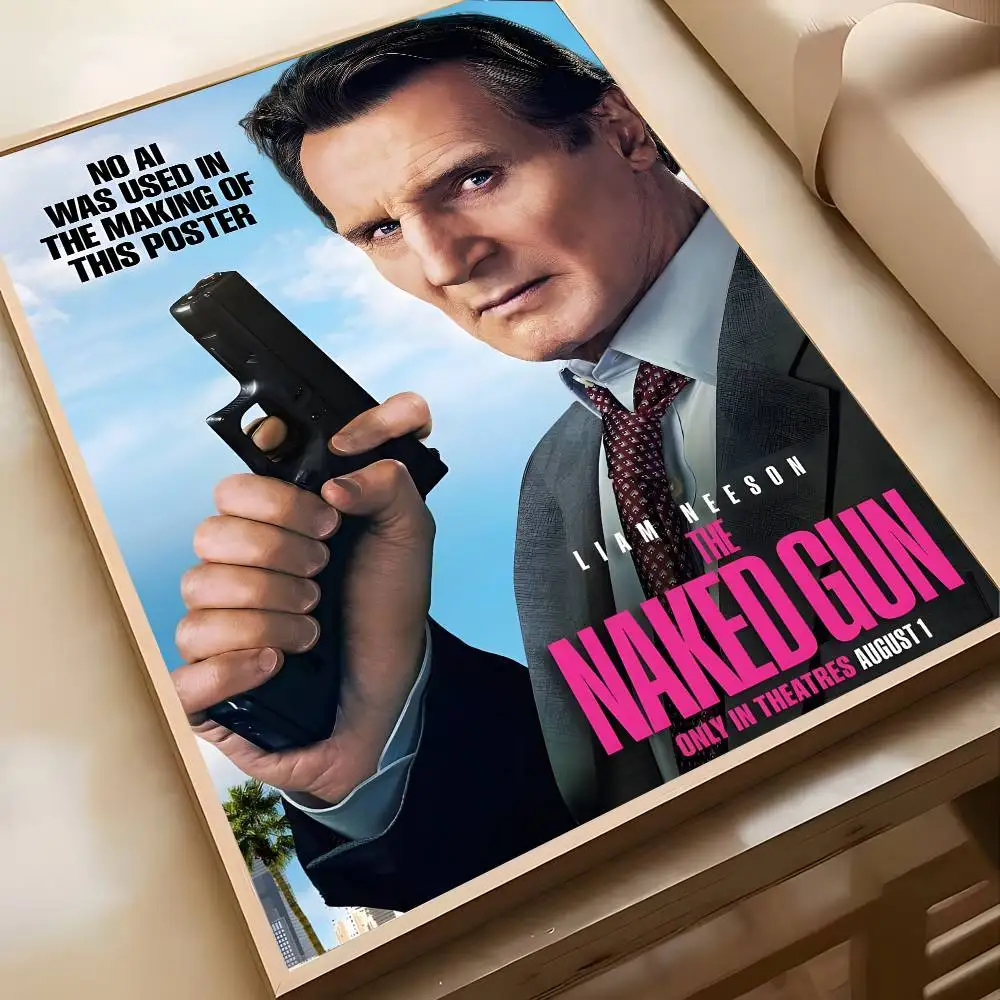 ملصق فني لفيلم الحركة الكوميدي T-The Naked Gun-MT مع مطبوعات هدية تزيين غرفة النوم وغرفة المعيشة