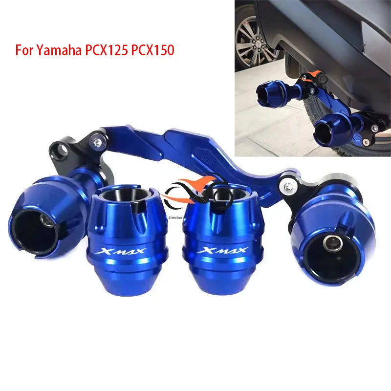 

For Yamaha XMAX PCX125 PCX150 accessories Front Fork Wheel Fall Muffler Pipe Frame Protection Frame Slider Anti Crash Protector