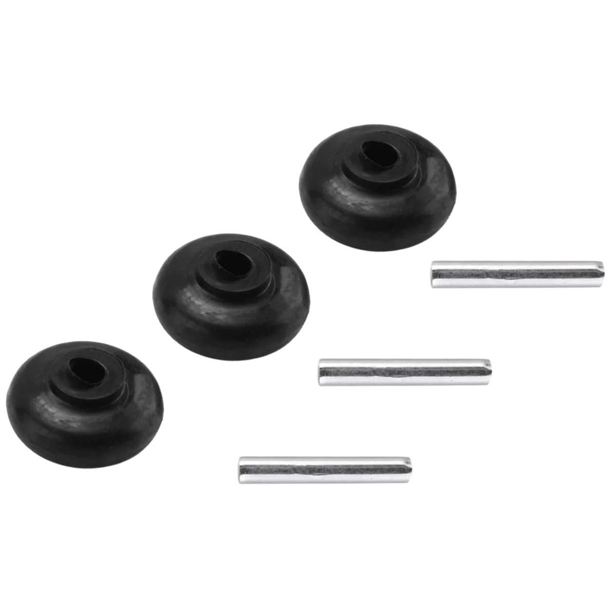 3x Axles and Rollers Motorized Heads Small Shaft Wheels for Vacuum Cleaner Powerheads Replacement