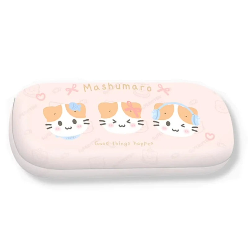 New Cute Masyumaro Fluffy Fuwa Nyanko Cat Girls Women PU Glasses Box Eyeglass Case Organizer Spectacle Cases For Children