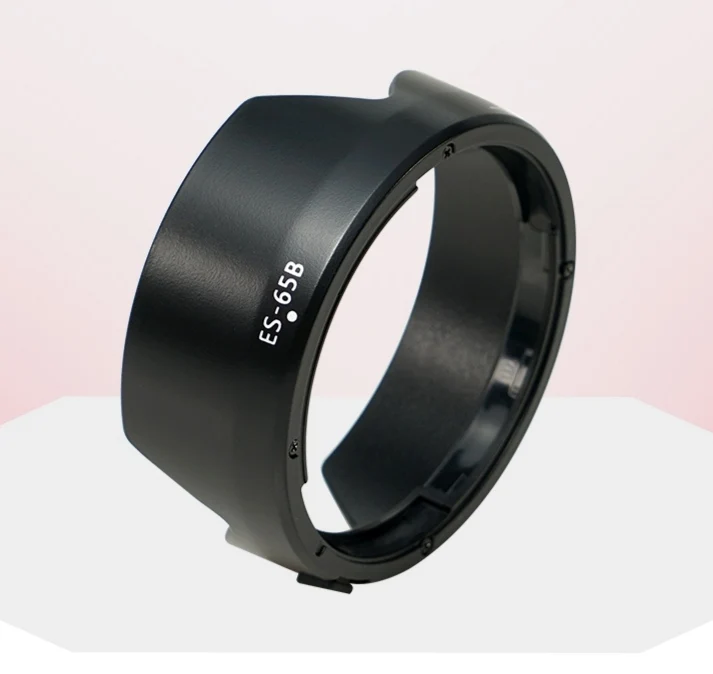 ES-65B Environmentally Friendly Plastic Lens Hood Lotus Shape Compatible For Canon Rf 50mm F1.8 Stm Replaces Lens Hood