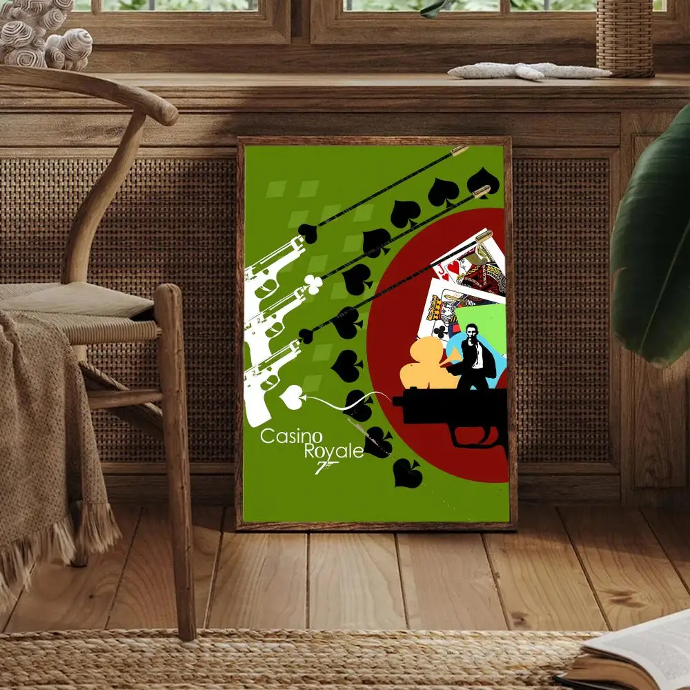 Casino Royale 2006 film schilderij kalligrafie canvas poster kunst aan de muur esthetische woondecoratie voor woonkamer