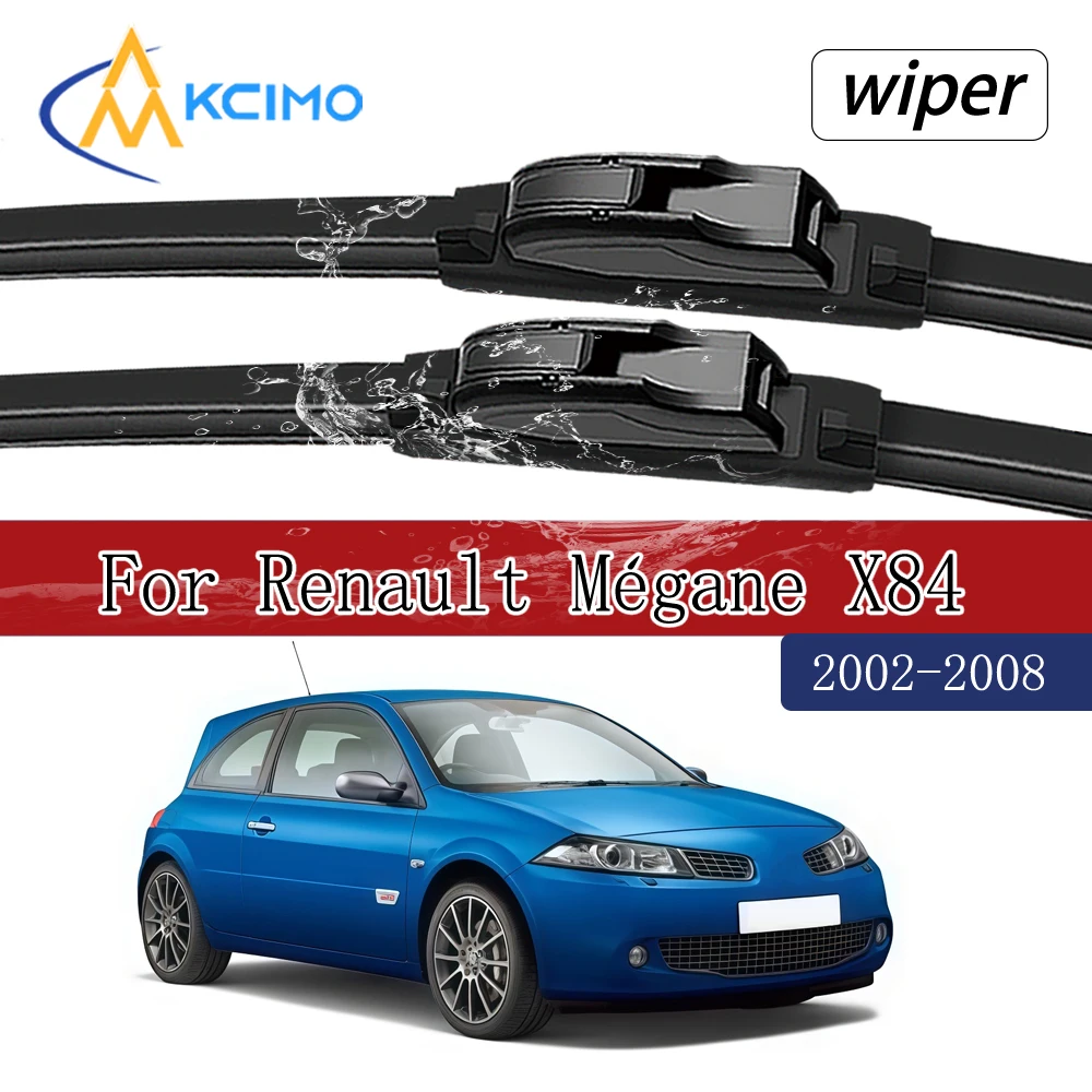 OE Direct Fit Frontscheibenwischer für Renault Mégane 2002-2008, leise Scheibenwischer für streifenfreie Leistung, einfache Installation.