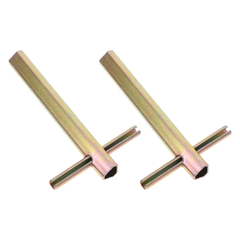 

2pcs Triangle Key Emergency Elevator Door Lift Release Keys Metal Triangle Lock Opening Device Extended Design Material