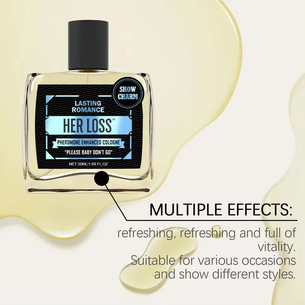 عطر لها الخسارة 50 مل عطر رجالي خام جاذب وثقة بخاخ رائحة لا يقاوم يدوم طويلاً