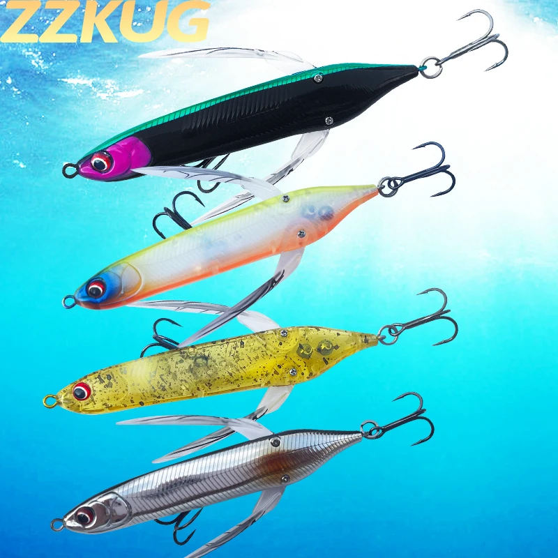 

ZZKUG New Fishing Lures Floating Wobbler Popper 80mm 6.5g Hard Bait Dragonfly Subbait Insect Tackle Fresh Bass Fake Trout