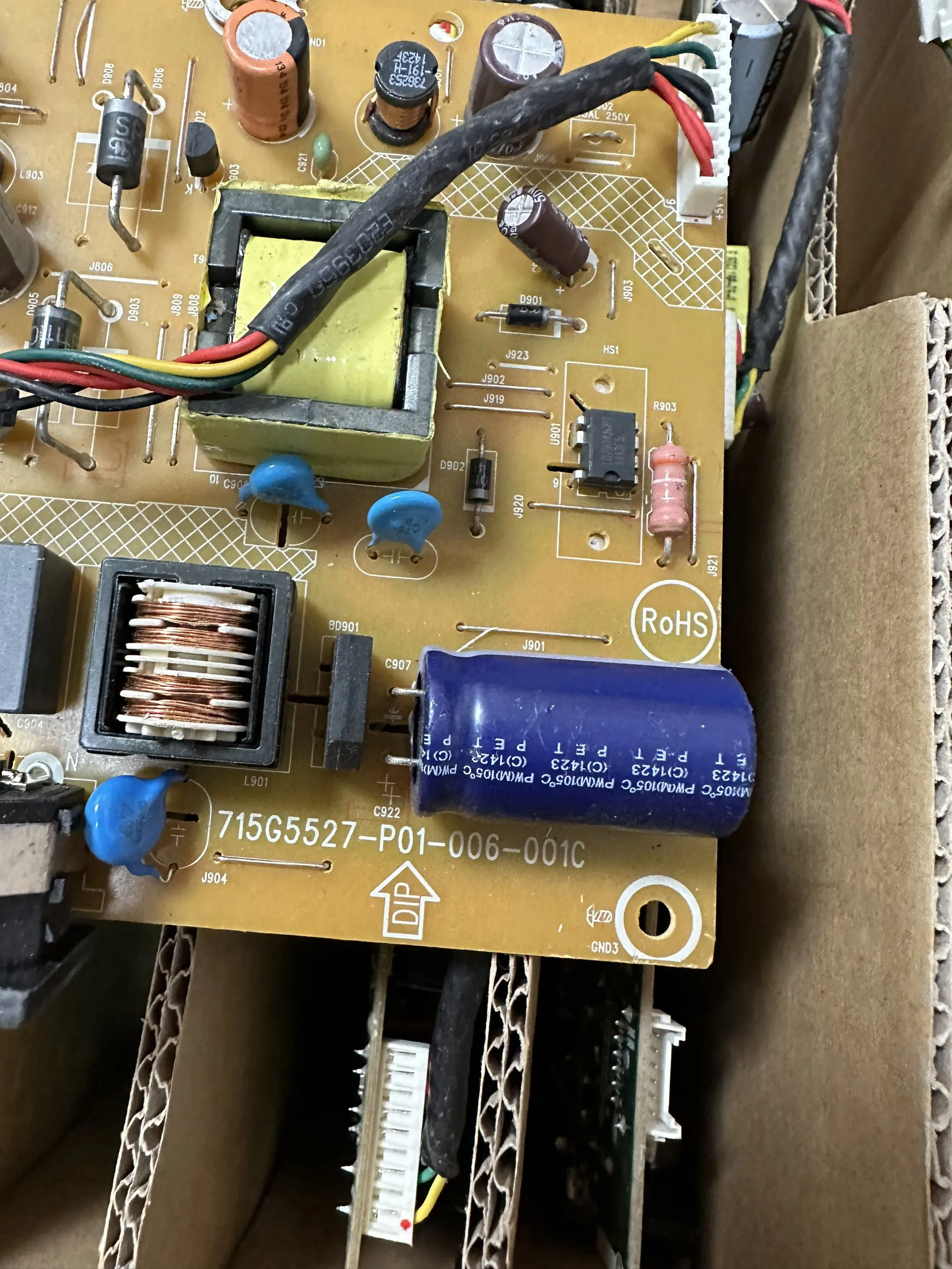 

Original 223V5L power board 193V5L high voltage board 715G5527-P01-006-001C