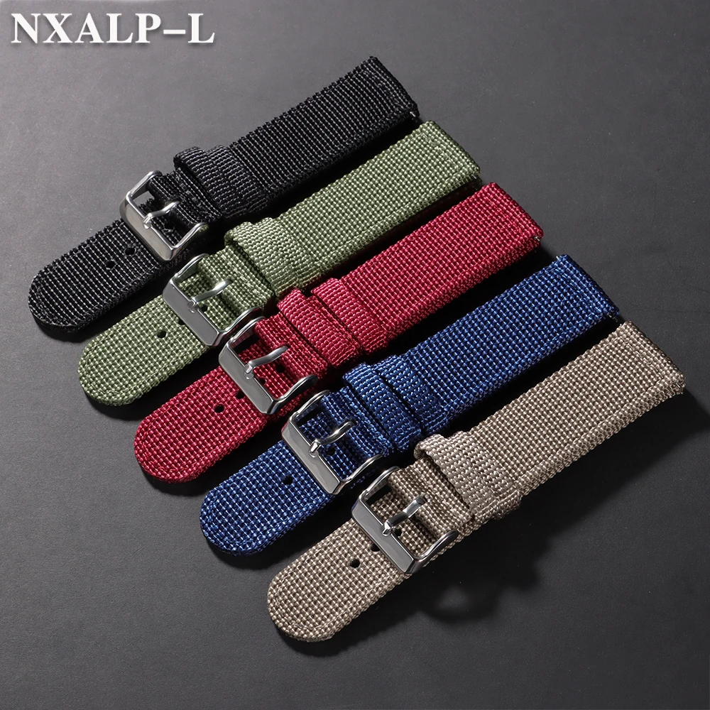 Sports Nylon Watch Band 18mm 20mm 22mm 24mm Quick Release Woven Strap for Men Women Sport Wristband Military Universal Bracelet image 4