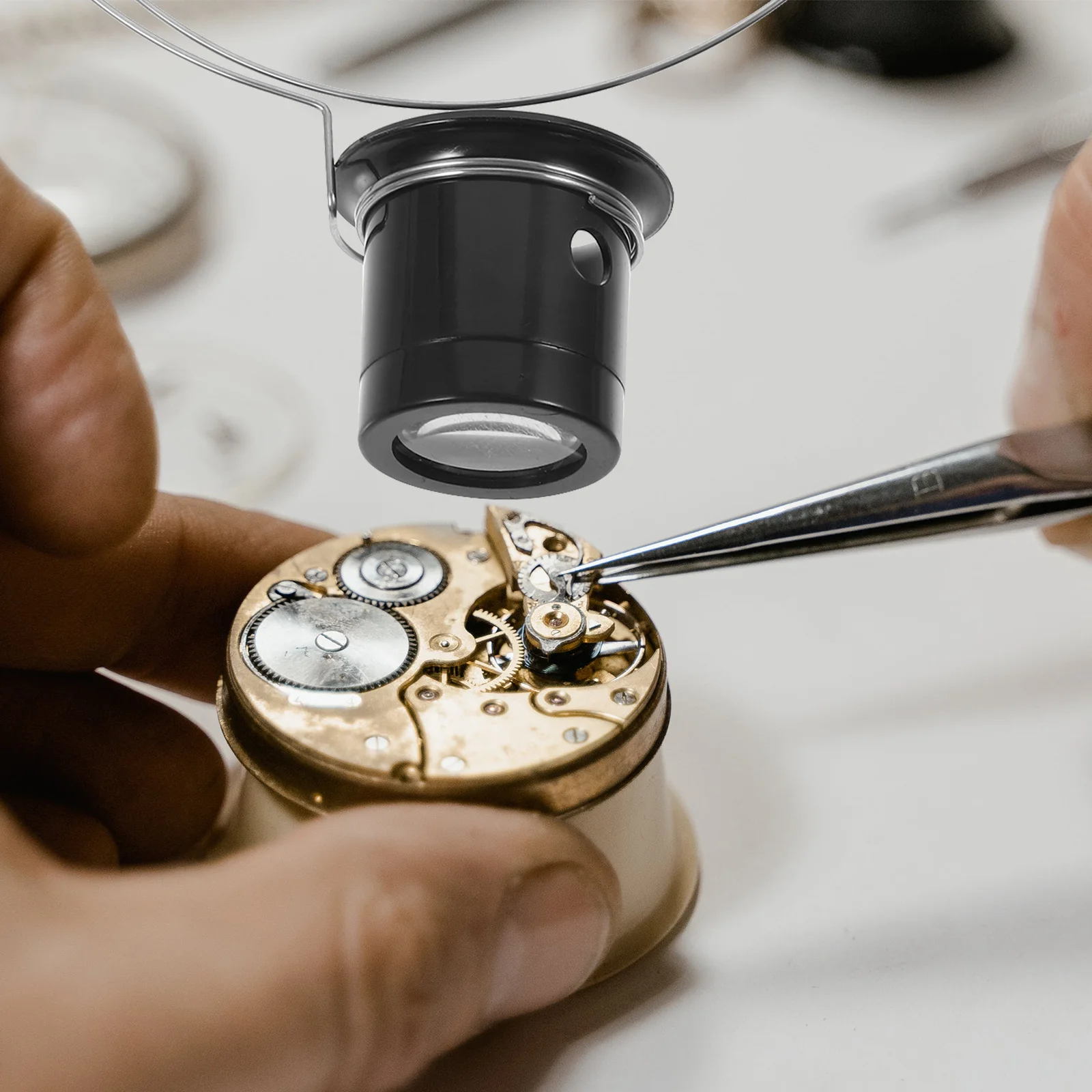 

Eye Loupe Headband Magnifier Plastic Steel Repair Glasses for Watchmakers Jewelry Craft Loupe Magnifier Glass Repair