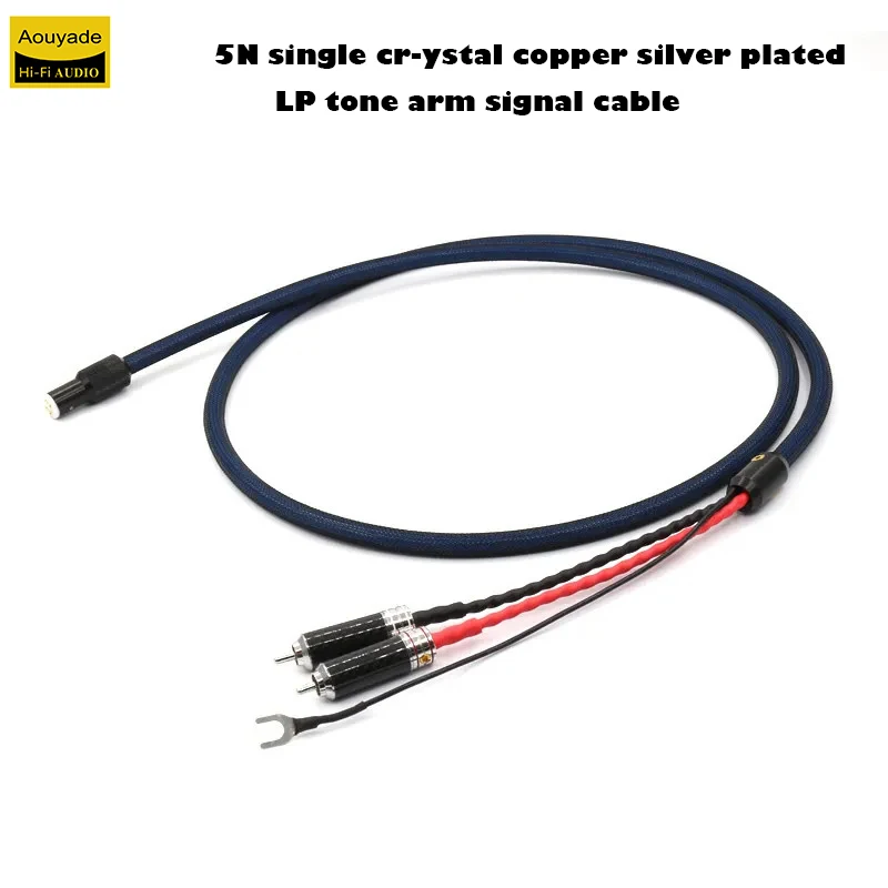 

Виниловый сигнальный кабель Aouyade CY-002 LC800, 5N, из монокристаллической меди с серебряным покрытием, для LP проигрывателей.