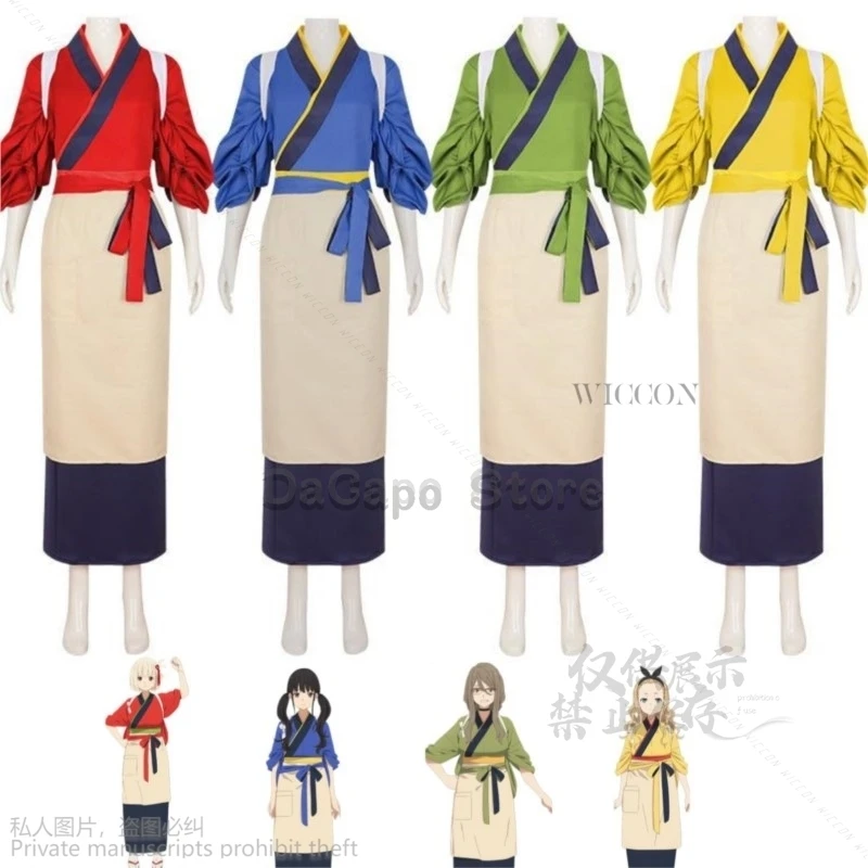 Anime Lycoris Recoil Kurumi Nakahara Mizuki Takina Inoue Nishikigi Chisato Cosplay Costume Kimono Full Set Woman Kawaii Lolita