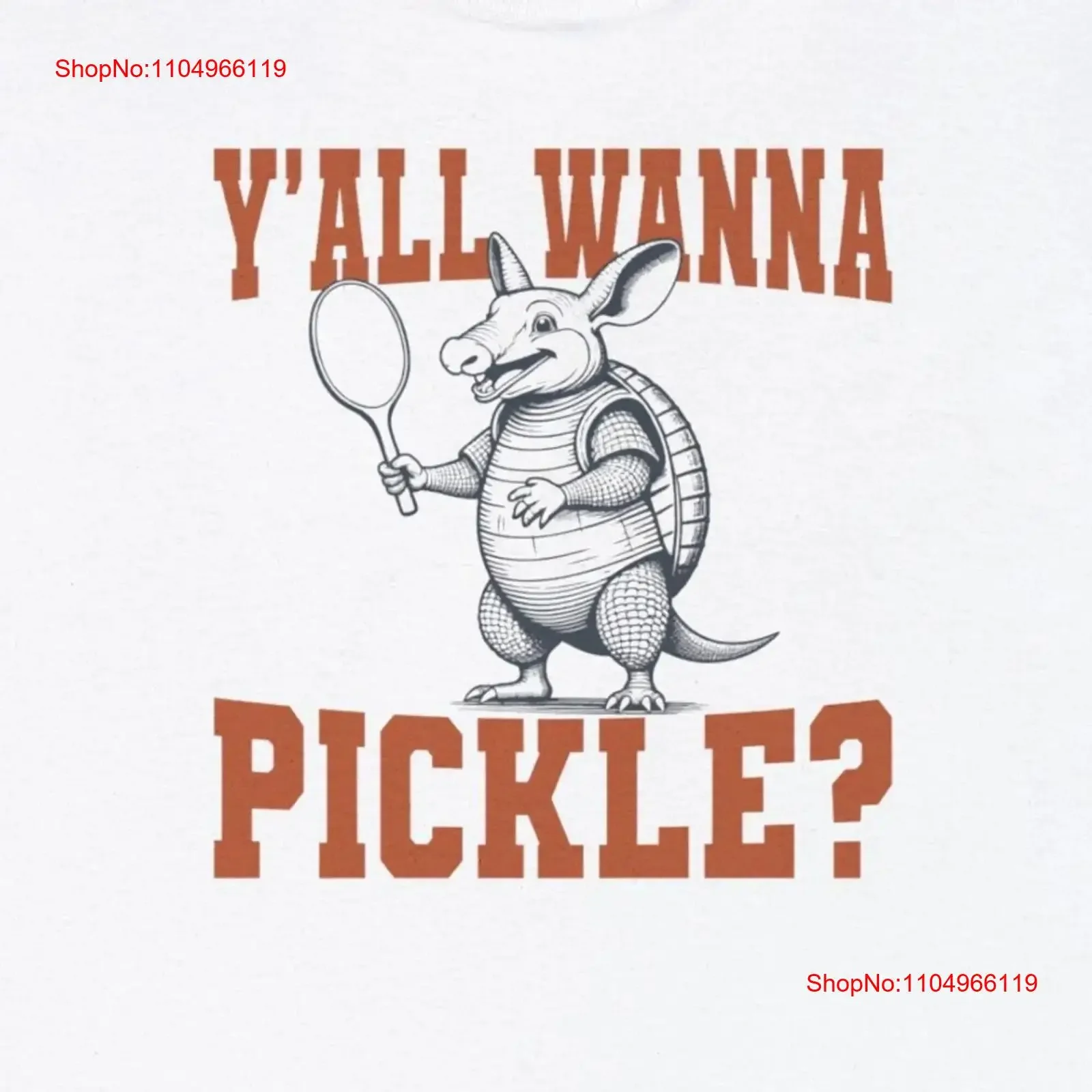 

Техасская броненосец, забавная футболка с пикл-мячом Pickleball s Y'all Wanna, юмористический пиклбол, винтажный стираный, удобный, универсальный