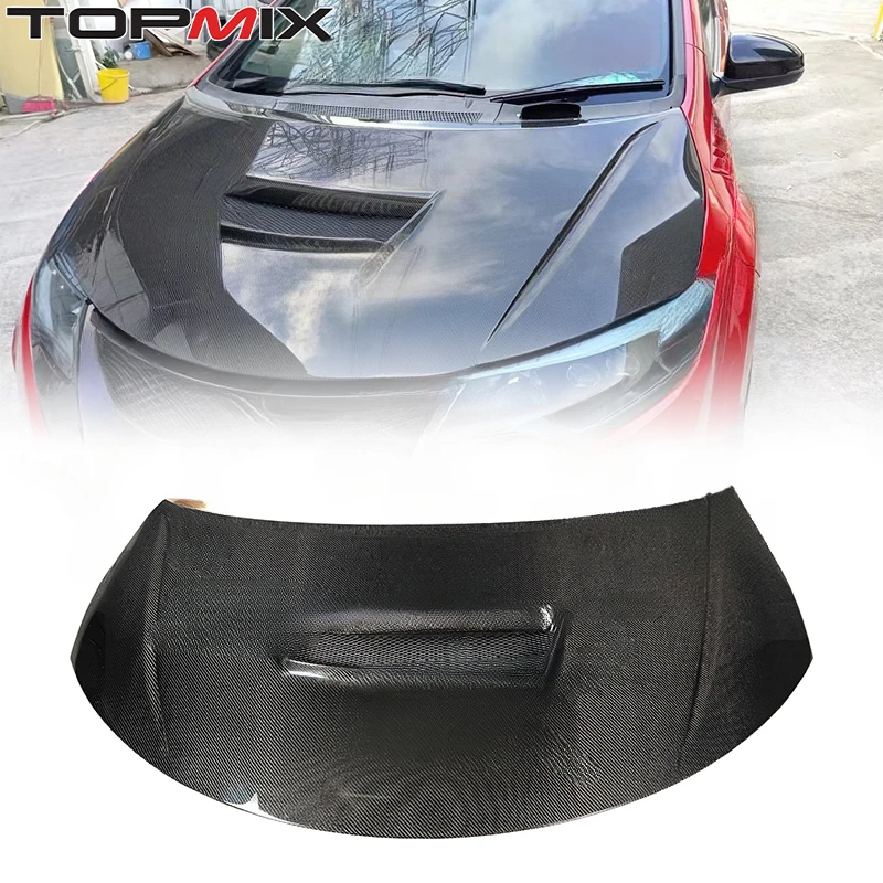 

Для Honda Civic Type R FK2 WCR: Капот двигателя из настоящего карбона