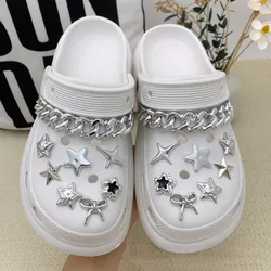 Whole Set Hot Sale DIY Hole Shoes Charms High end butterfly heart Accessories Designer Quality Garden Shoe Decoration Girl Gift