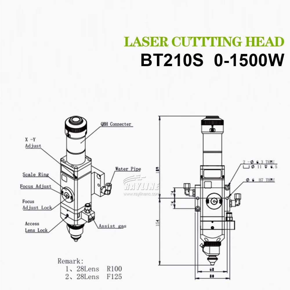 Raytools BM210S Laser Cutting Head Laser Welding Head Fiber Laser Head For Fiber Laser Cutting Metals Machine CNC Powerful Parts