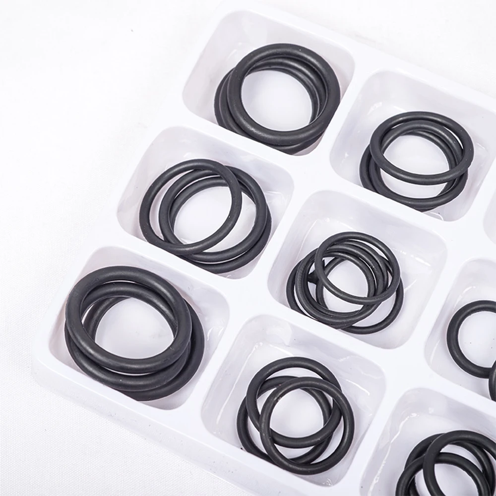 50PCS/LOT Rubber O Ring Black O-Ring Washer Seals Watertightness Assortment Different Size