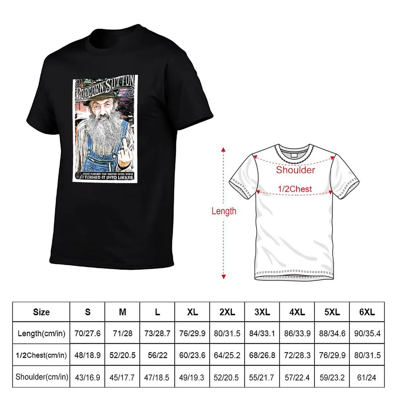 Moonshine Popcorn Sutton T-Shirt cheap stuff cute tops t shirts for men