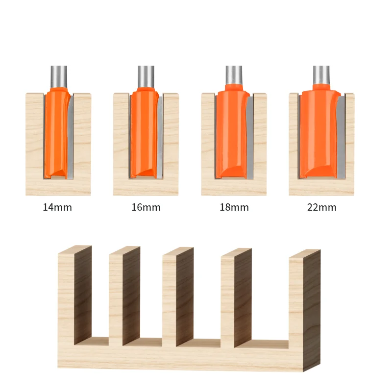 PTA 8MM Shank Straight Bit Router Bit Woodworking Milling Cutter For Wood Bit Face Mill